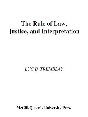 cover image of Rule of Law, Justice, and Interpretation